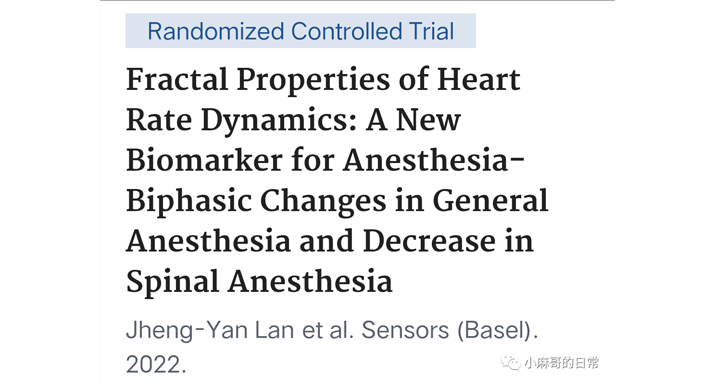 Fractal Properties of Heart Rate Dynamics:   A New Biomarker for Anesthesia-Biphasic Changes in Gene